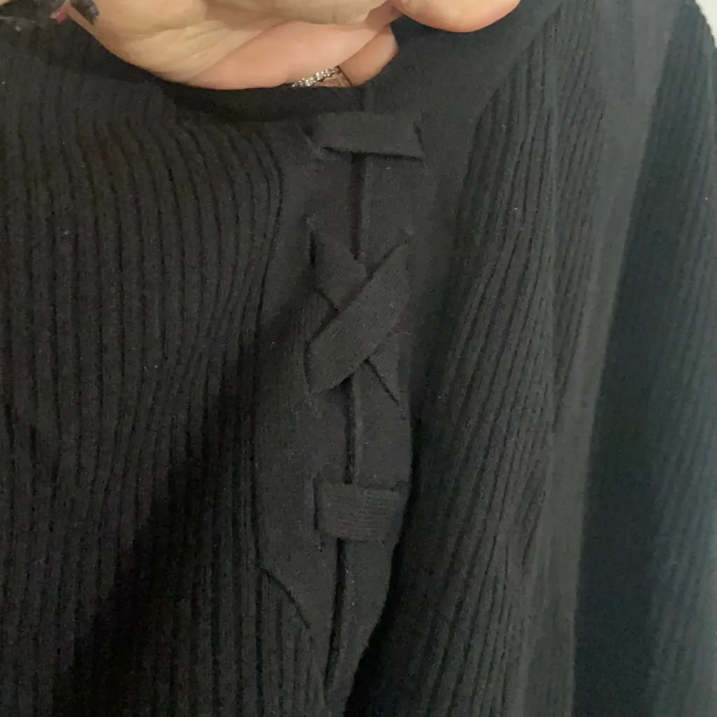 Cremieux ribbed knit tunic sweater - Image 2