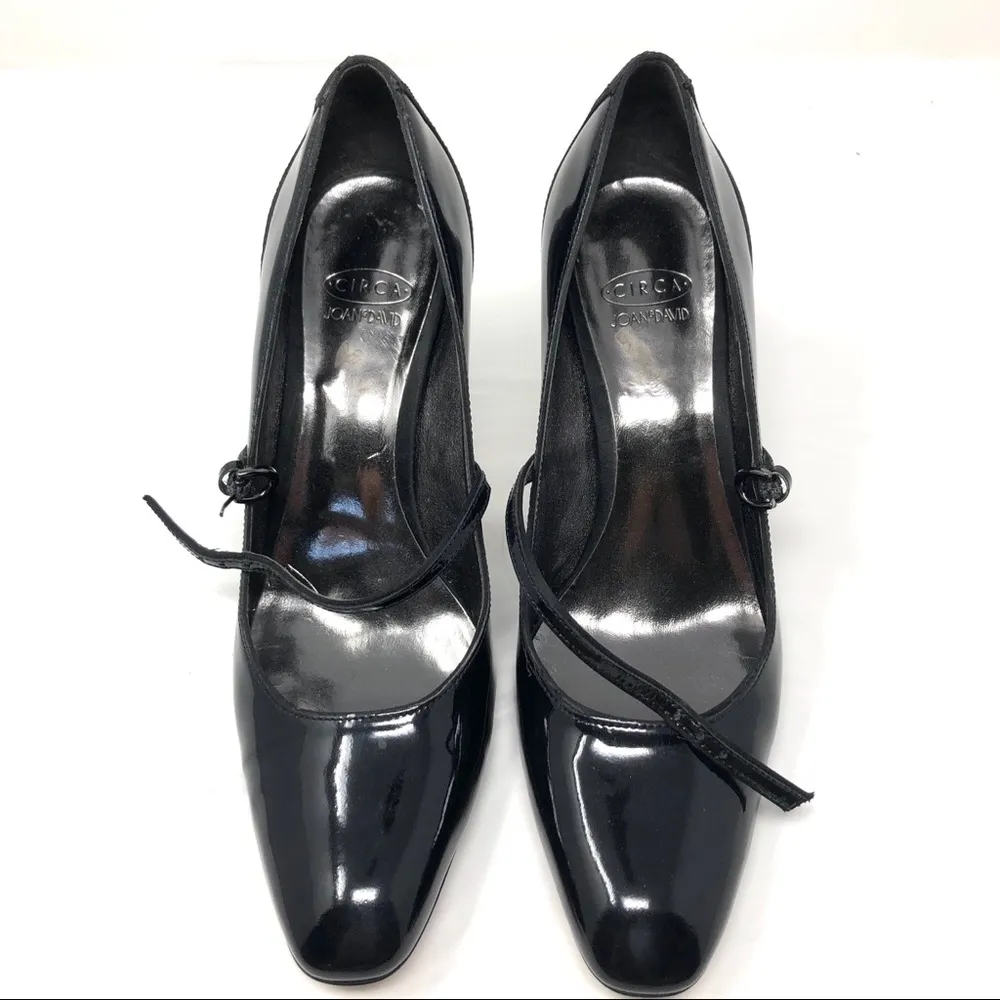 JOAN & DAVID black patent/leather Mary Jane shoes, size 8.5 - Image 6