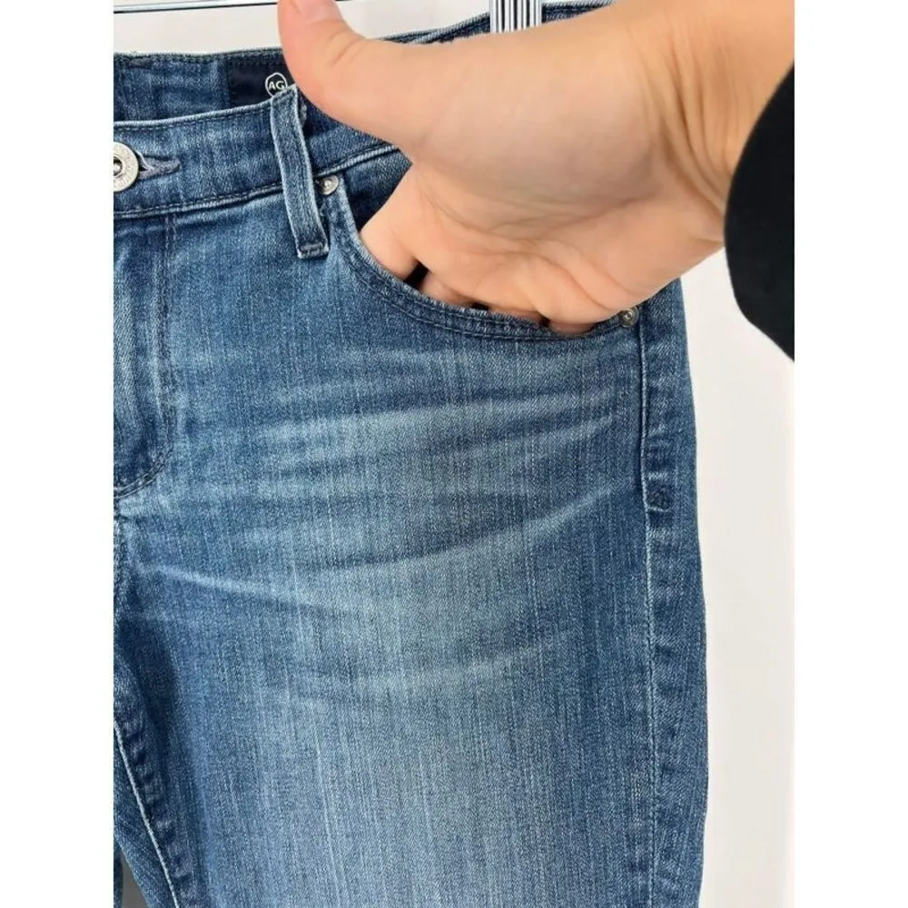 AG Adriano Goldschmied Women's The Stilt Cigarette Leg Jeans Blue Denim Size 28R - Image 4