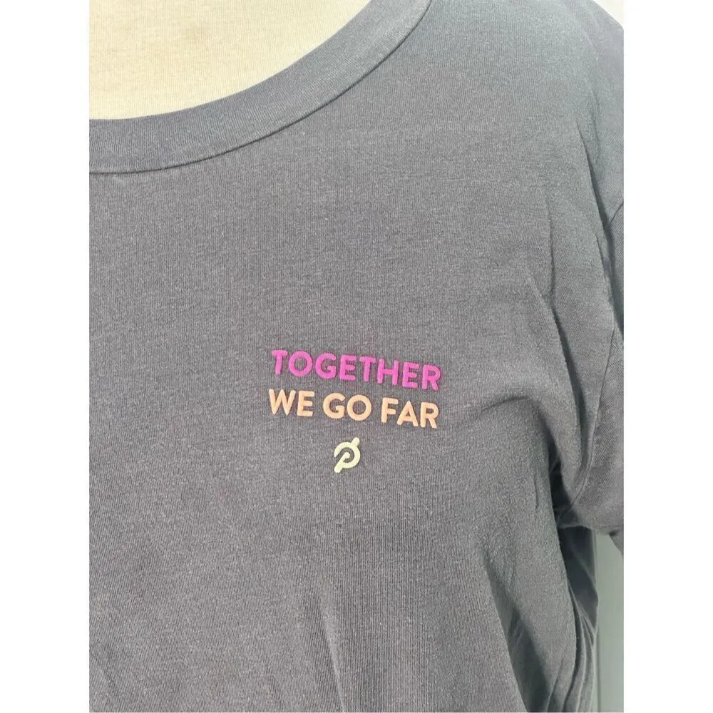Peloton Women's Crew Neck Together We Go Far Short Sleeve T-Shirt Size‎ XL - Image 3
