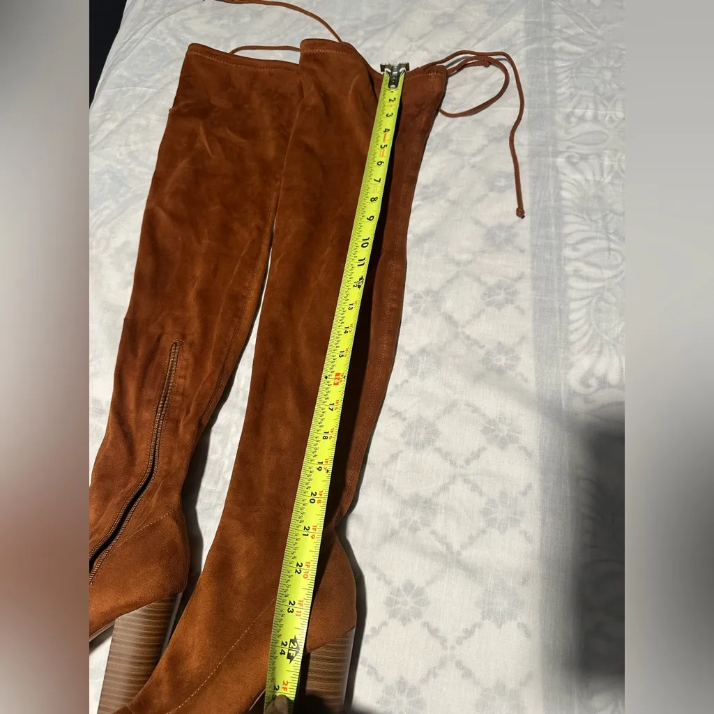 Olivia marrón Over the Knee heel Boots Brown Size 7 - Image 11