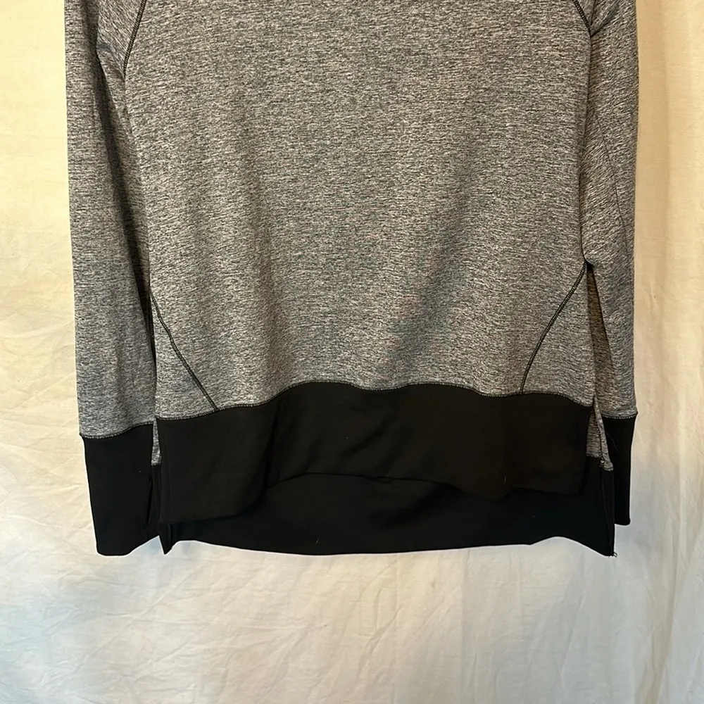 VSX Victoria’s Secret Sport Gray and Black Pullover Spandex Turtleneck - Xsmall - Image 2