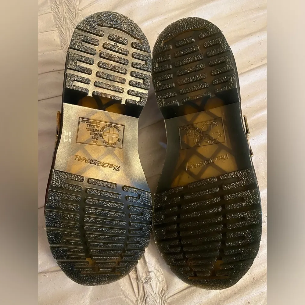 NWOT Dr. Martens 8065 Floral Mash Up Leather Mary Jane 'Parchment Beige Size 5 - Image 9