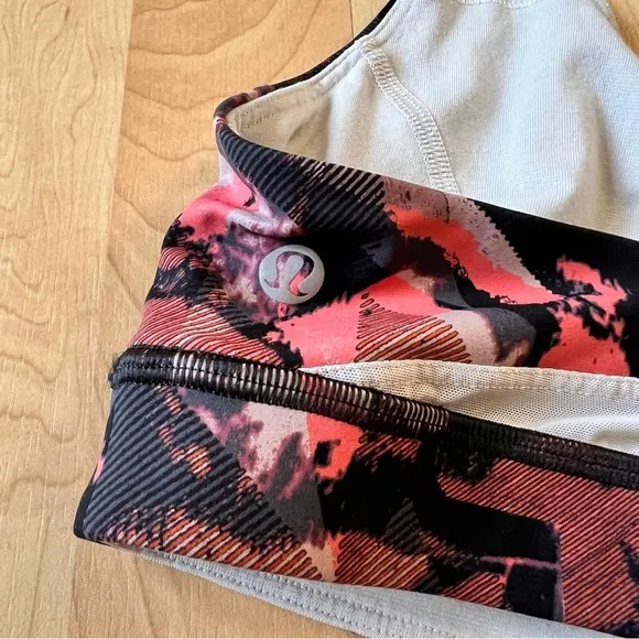LULULEMON Red Break Free Bra Nulux Sports Bra‎ Size 6 - Image 3