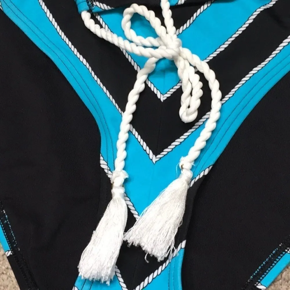 Michael Kors nautical rope stripe bikini. Small. NWT - Image 9