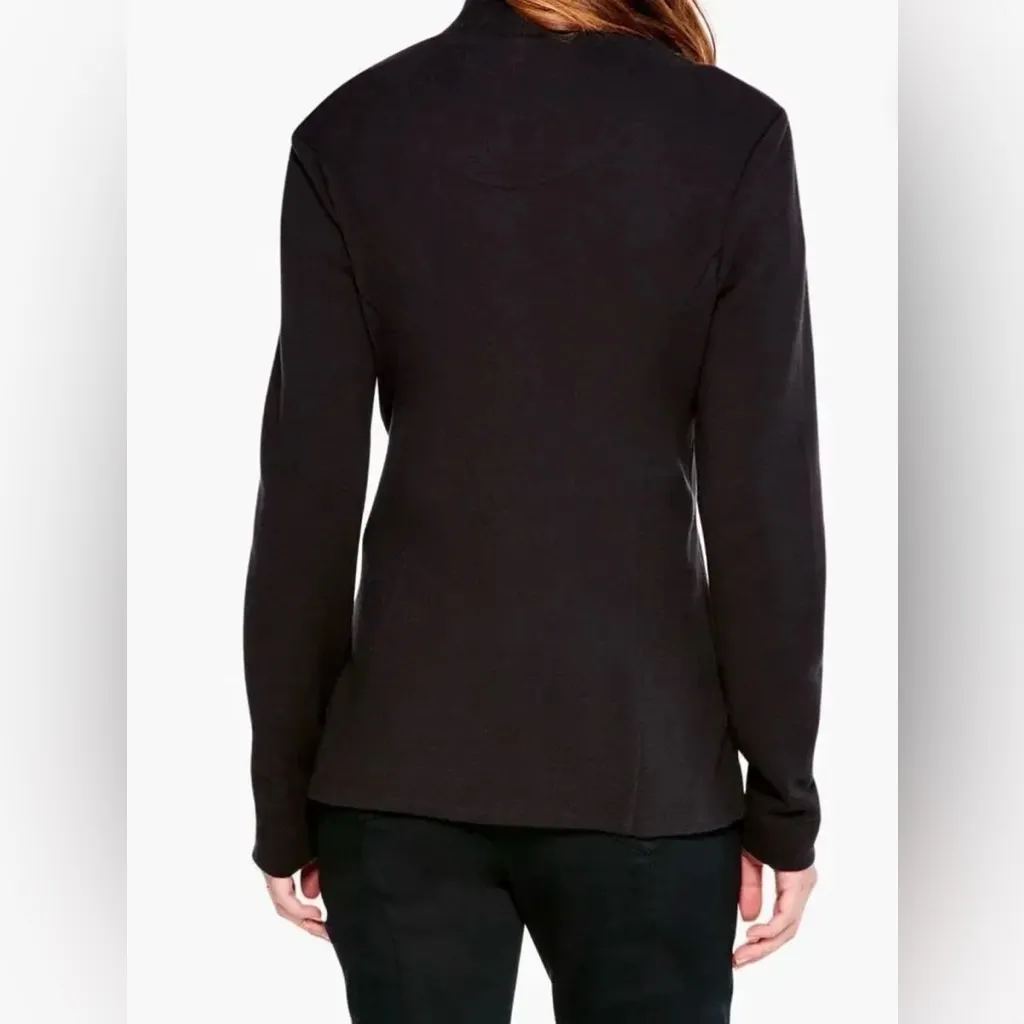 NWT Nic + Zoe Women's Black Knit Stretch Blazer Jacket S - Image 4