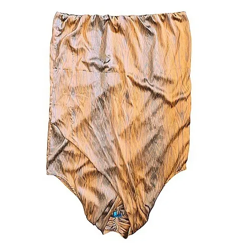 Derek Lam For Design Nation Women's Wrap Halter Dress Woodgrain Papaya Size L - Image 5