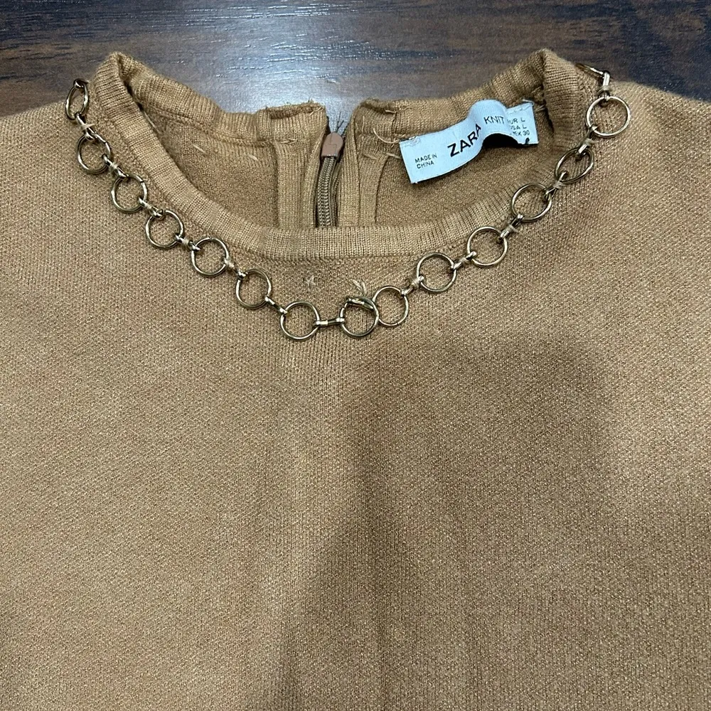 Zara‎ knit top blouse large - Image 4