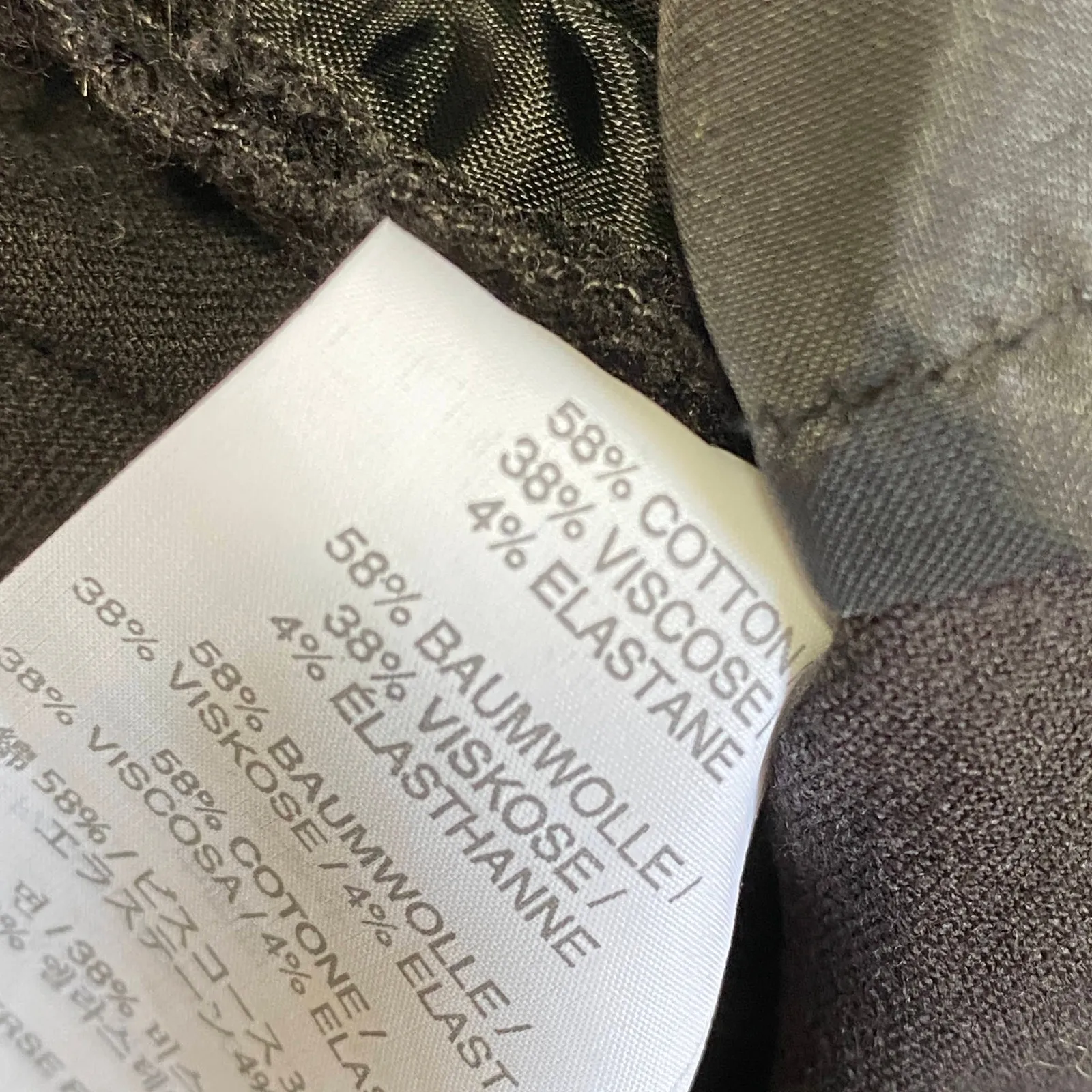 J. Crew Solid Black Cotton Blend Cropped Capri Pants Women's Size 8 - Image 7