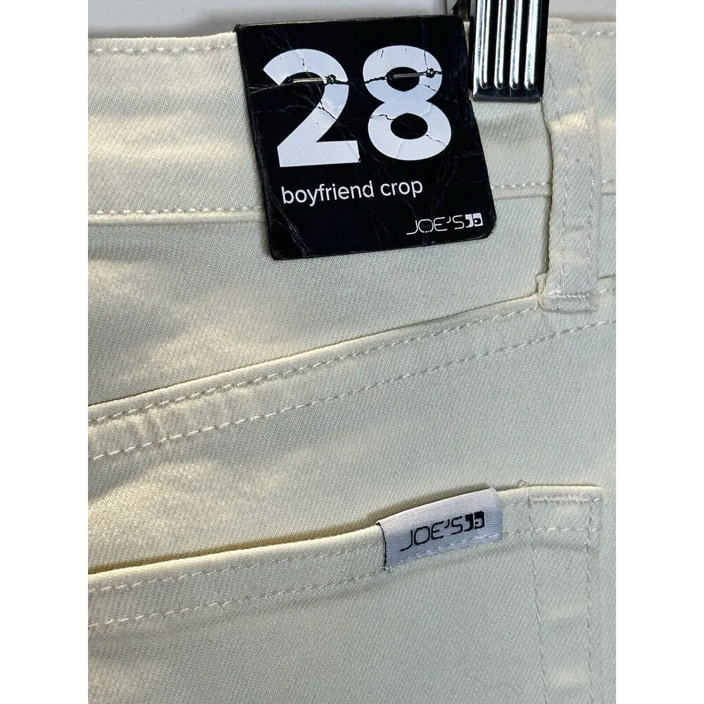 joe's jeans  The Boyfriend Crop In Natural Size 28 NWT Tapered Leg - Image 5