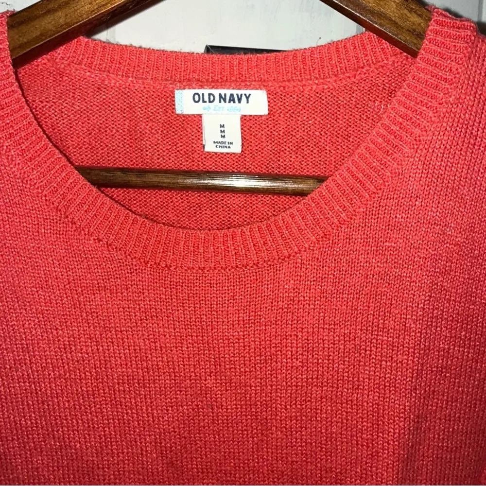 Old Navy Dark Coral Crewneck Sweater - Image 2