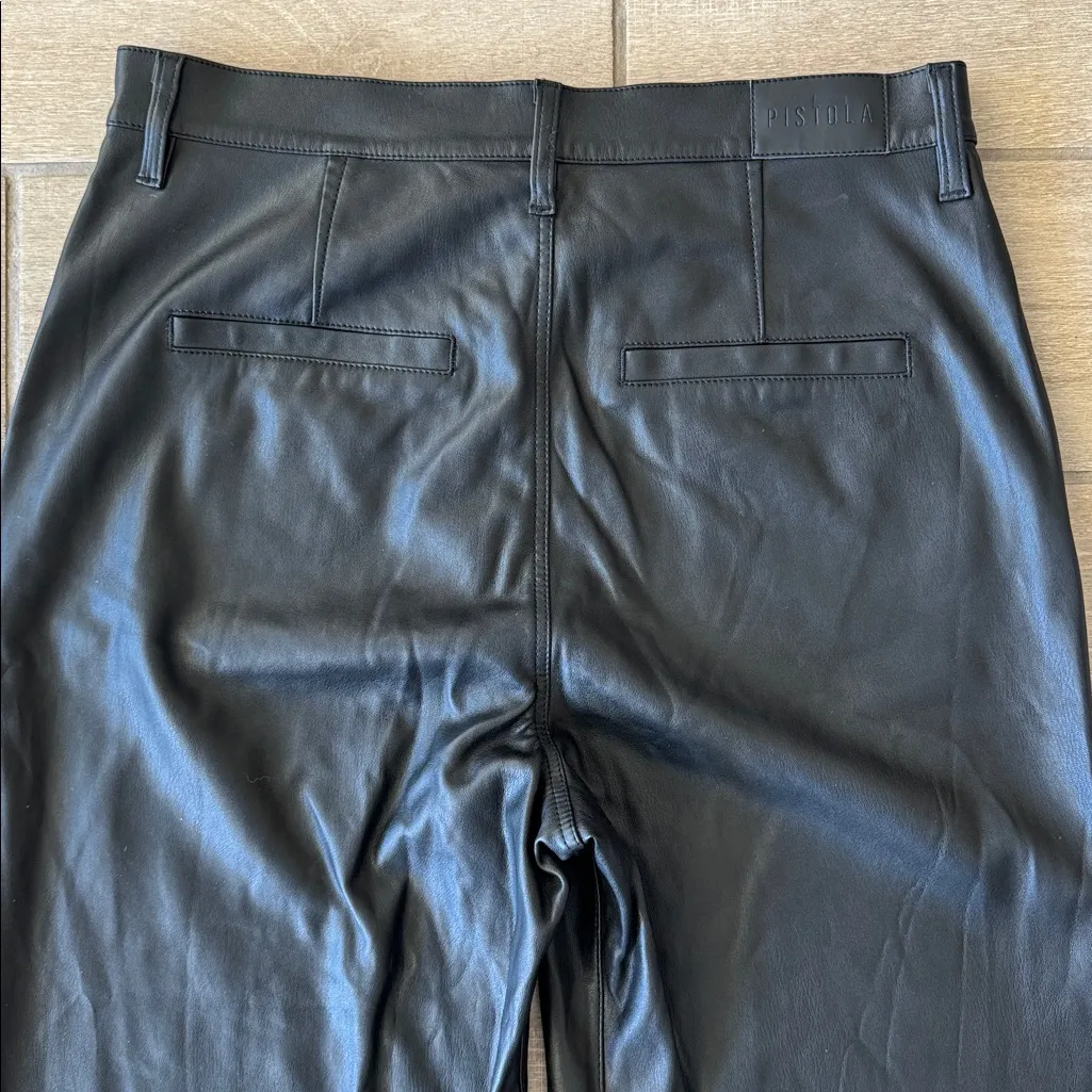 Pistola Lana Trouser Tailored High Rise Ultra Wide Leg in Slate Black Size: 31 - Image 10