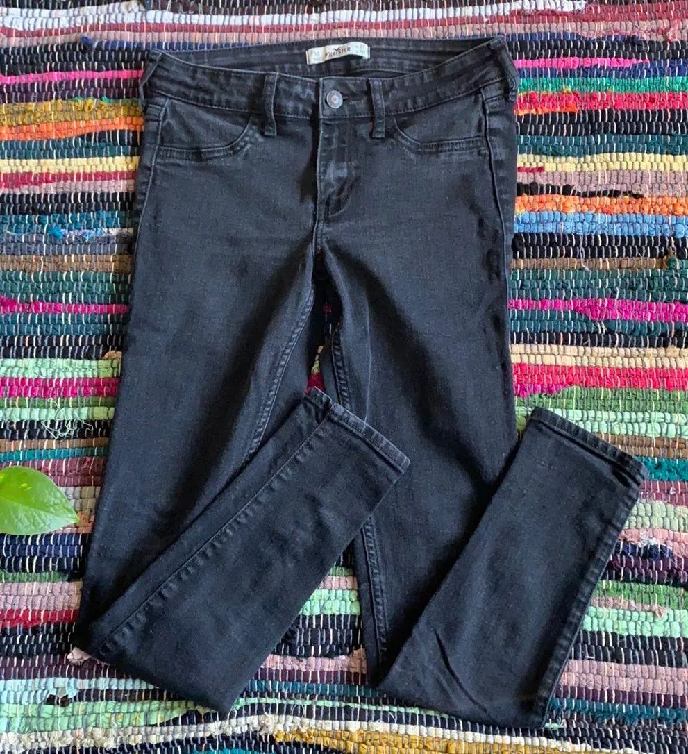 Mid Rise Black Skinny Jeans Size 5 W27 L29 - Image 2