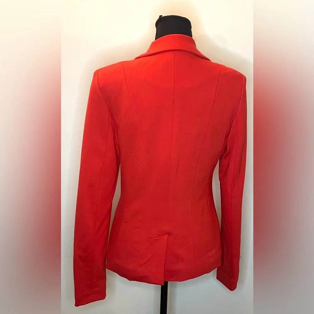 Grace Elements -Red Striped One Button Jacket Blazer
Size 4 - Image 3