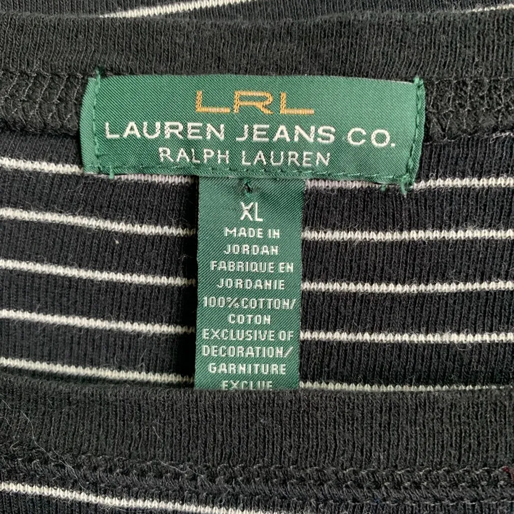 LRL zipper shoulder long sleeve tee elbow patches Size XL - Image 3