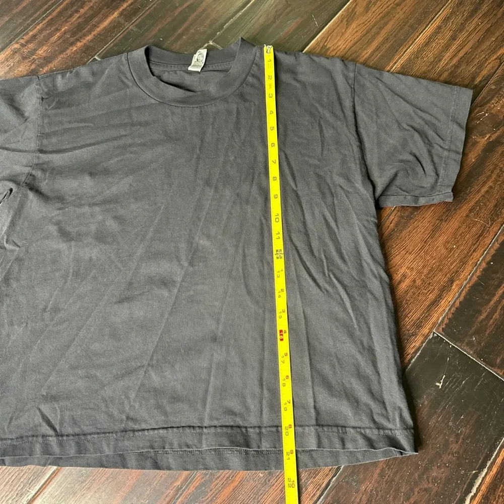 Cropped tee shirt and cotton short set Los Angeles Apparel basic casual athletic - Image 3