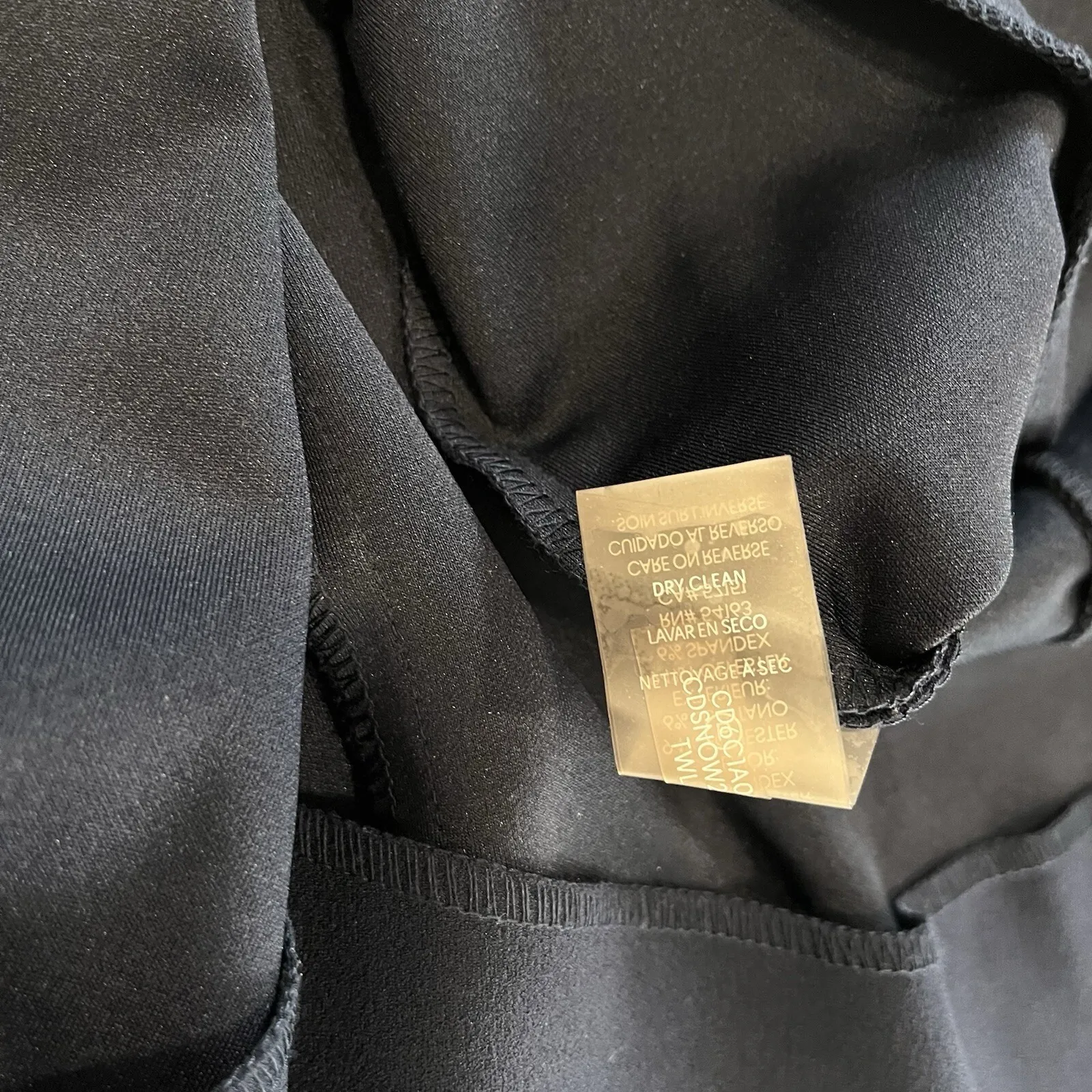 Calvin Klein Navy Blue Sleeveless Stretch Crepe Sheath Dress Size 10‎ - Image 10