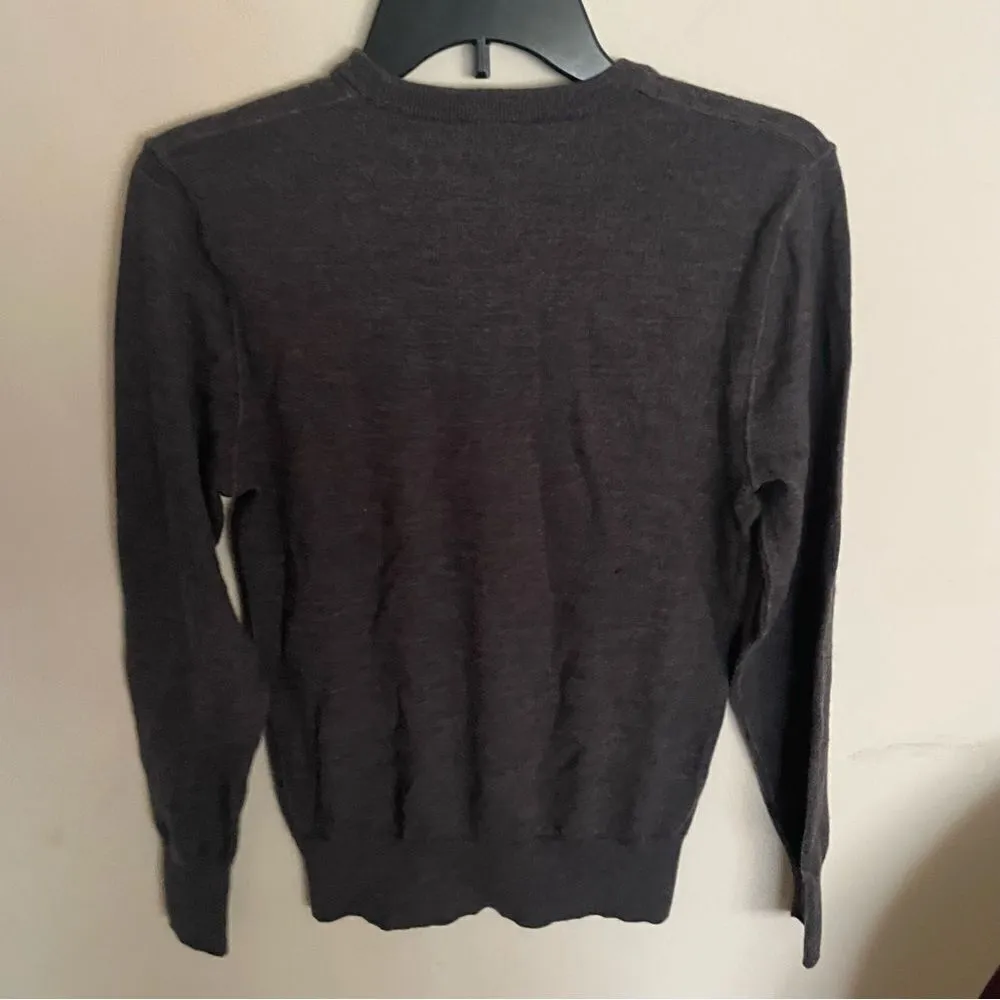 Everlane Lux Wool Gray Long Sleeve Scoop Neck Pullover Sweater- Size XS - Image 7