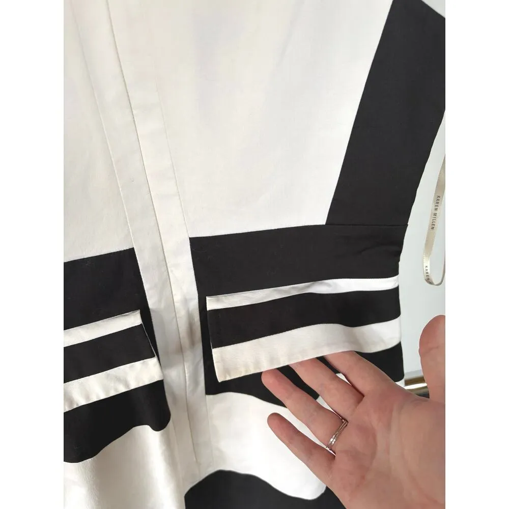 NWT Karen Millen Cocktail Classic Career Minimalist Ruffle Office Party Dress 10 - Image 6