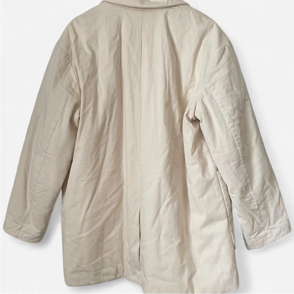 Madewell Undyed Padded Blazer Jacket in Natural - Image 8