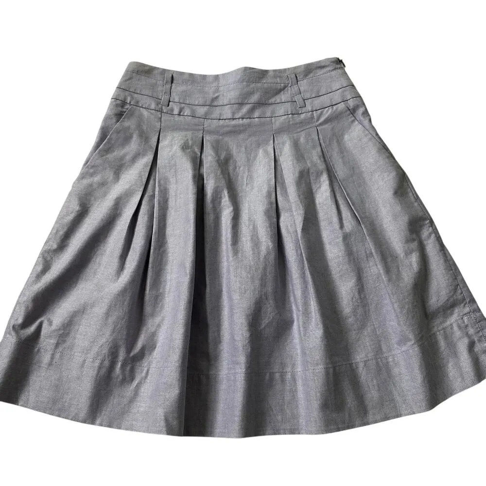 Zara Purple Pleated A-Line Mid Rise Skirt Women Size Small | 71-30 - Image 2