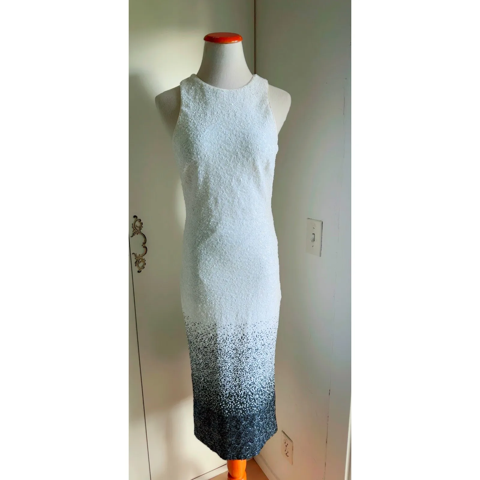 Dress The Population Sequin 'Shawn" Ombre Bodycon Dress SZ M Cocktail Party - Image 8