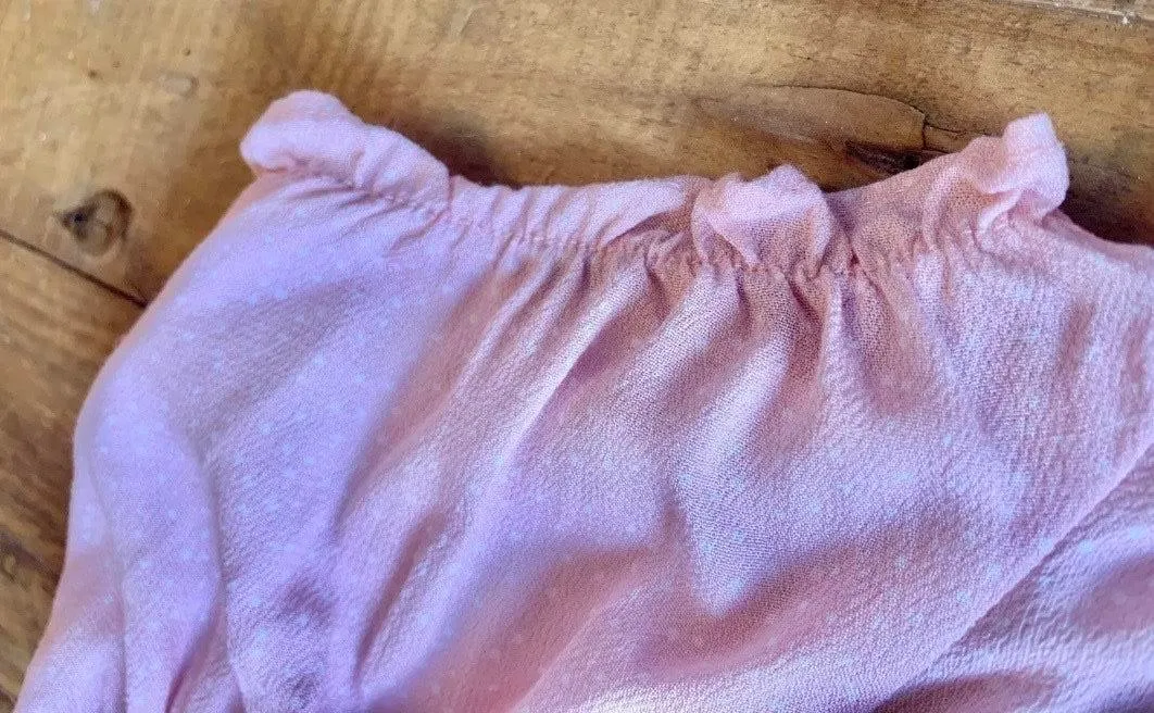 Women's  LA Hearts Pink Polks-Dot Off the Shoulder Dress, Small - New! - Image 2