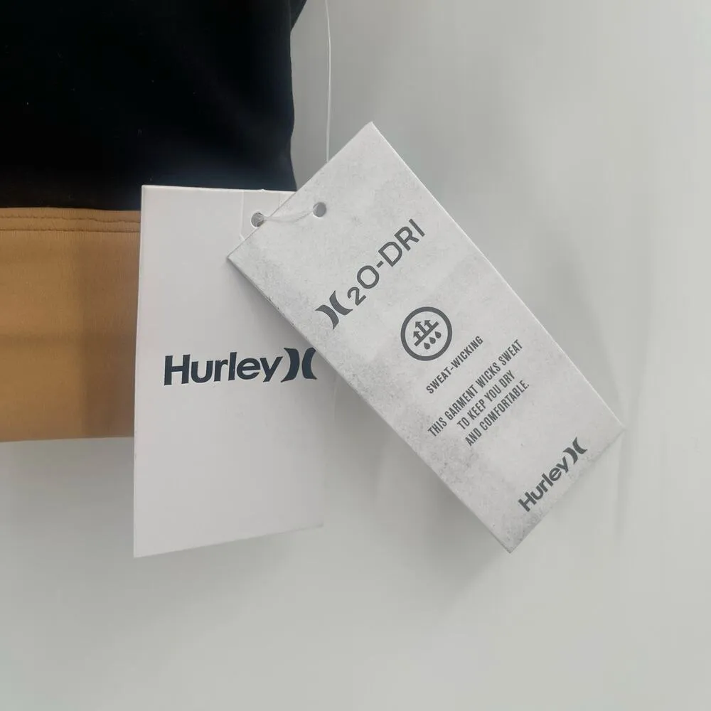 HURLEY Sports Bra Size Extra Small Padded Inserts Athletic H2O Dry Athletic Gym - Image 6