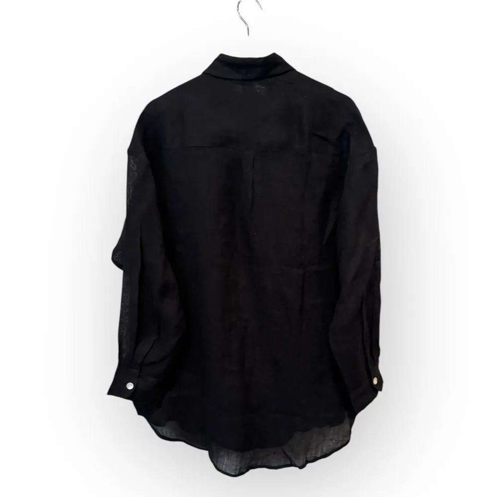 Vitamin A Playa Oversize Linen Cover-Up Shirt Size Medium - Image 5