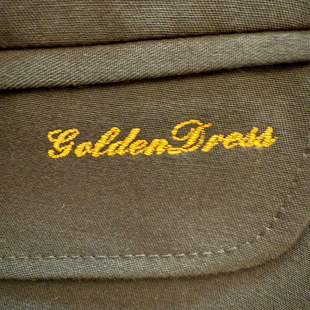 Vintage Golden Dress Black Equestrian Show Jacket Made in Germany Size 14 - Image 7