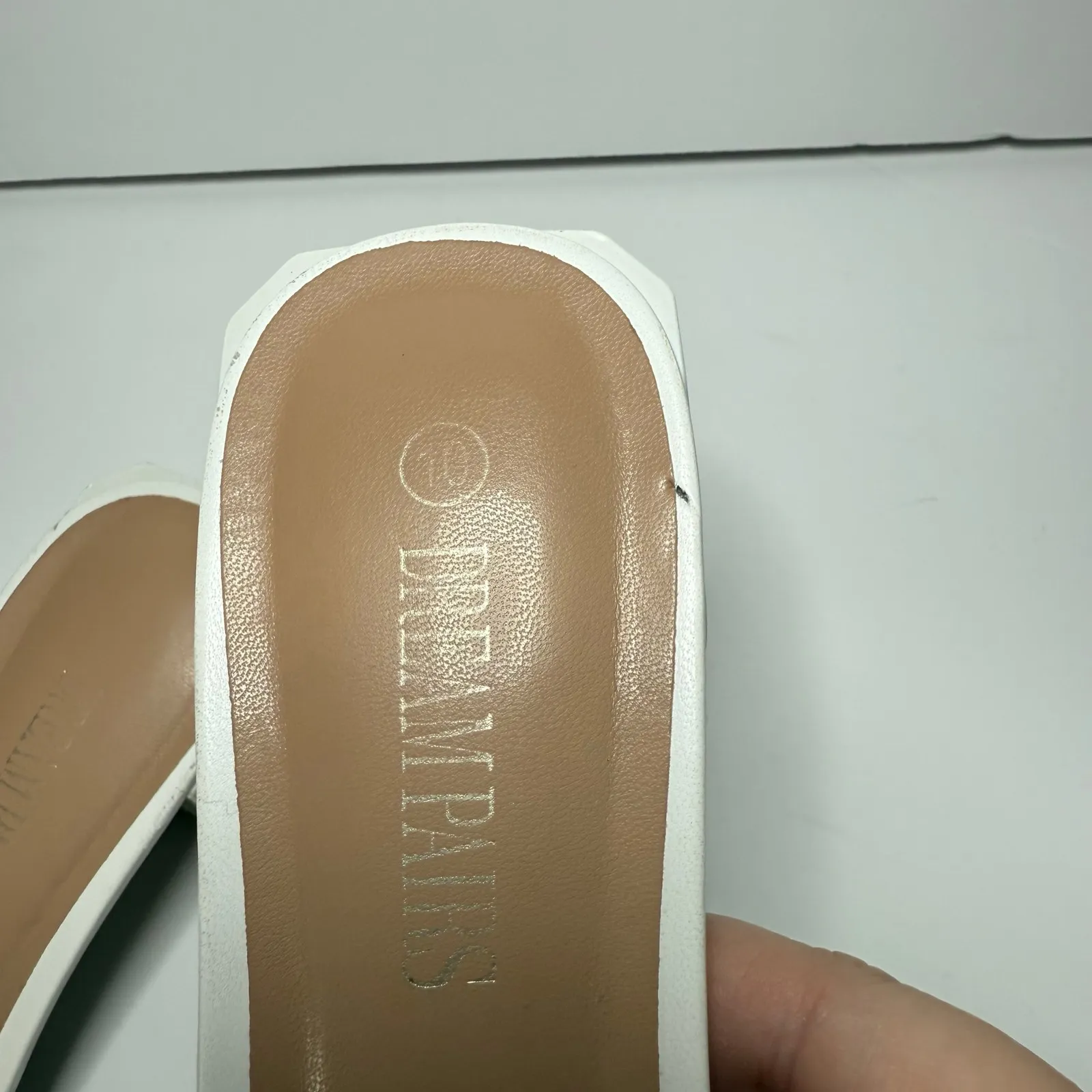 Dream Pairs Womens‎ White Braided Slip On Sandals Size 10 - Image 9