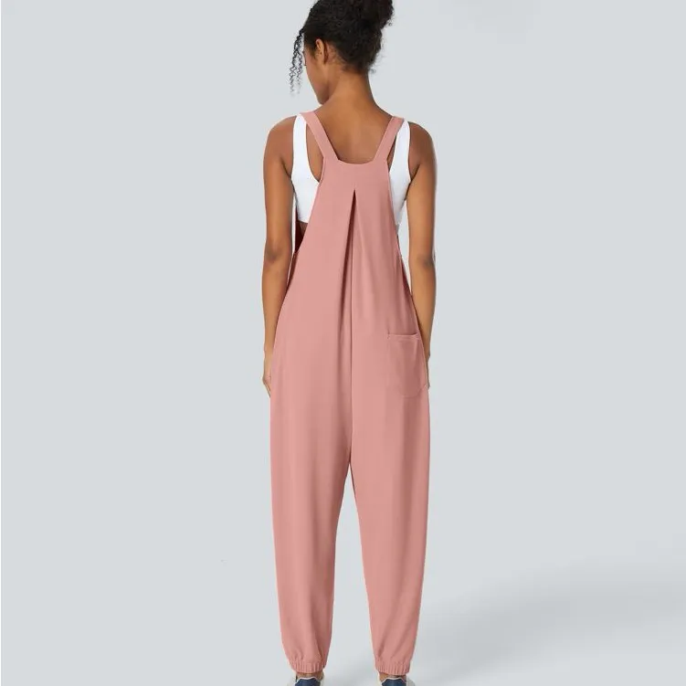 036HA.- Pockets Waffle Casual Jogger Overalls. Size 1X - Image 2