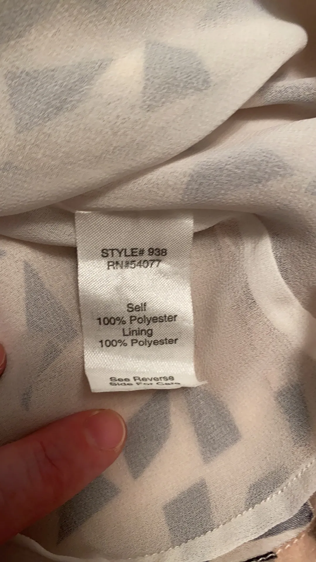 tunic blouse sleeveless rounded neckline floral/geometric print size small - Image 8