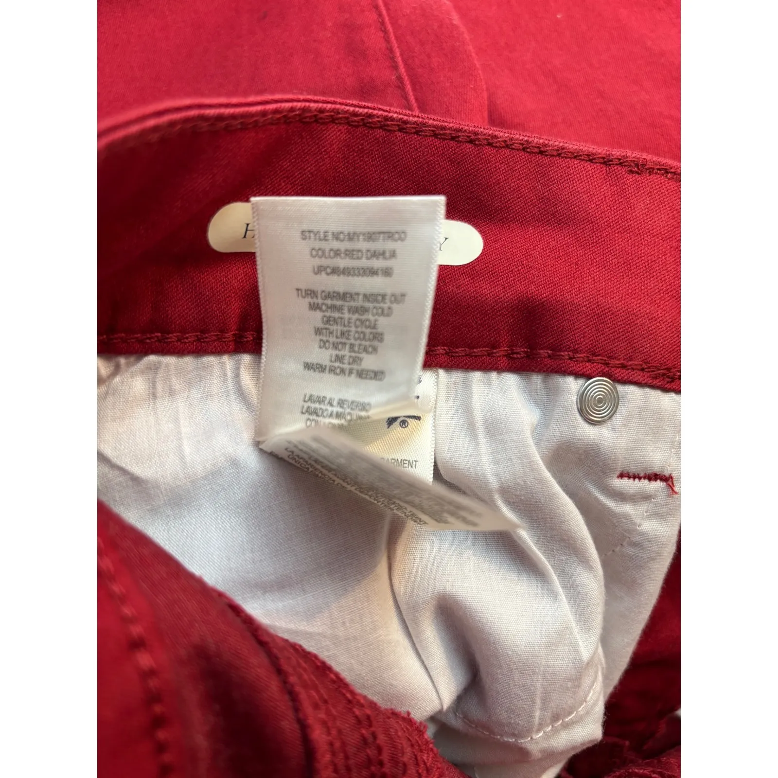 Seven7 High-Rise Skinny Jeans with Booty Shaper Size 8 NWT Red Dahlia MSRP $69 - Image 5