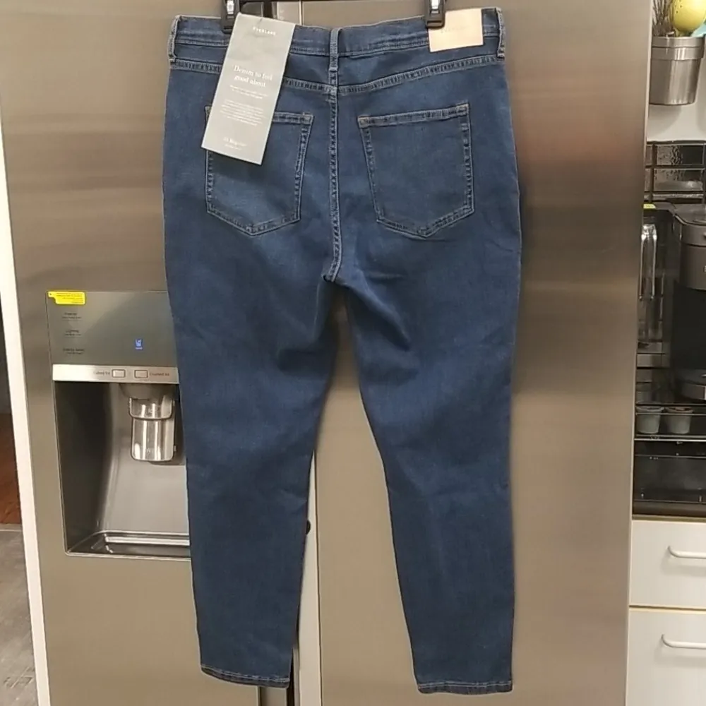 💕EVERLANE💕 Mid Rise Skinny Jeans ~ Mid Blue 33 Regular NWT - Image 7