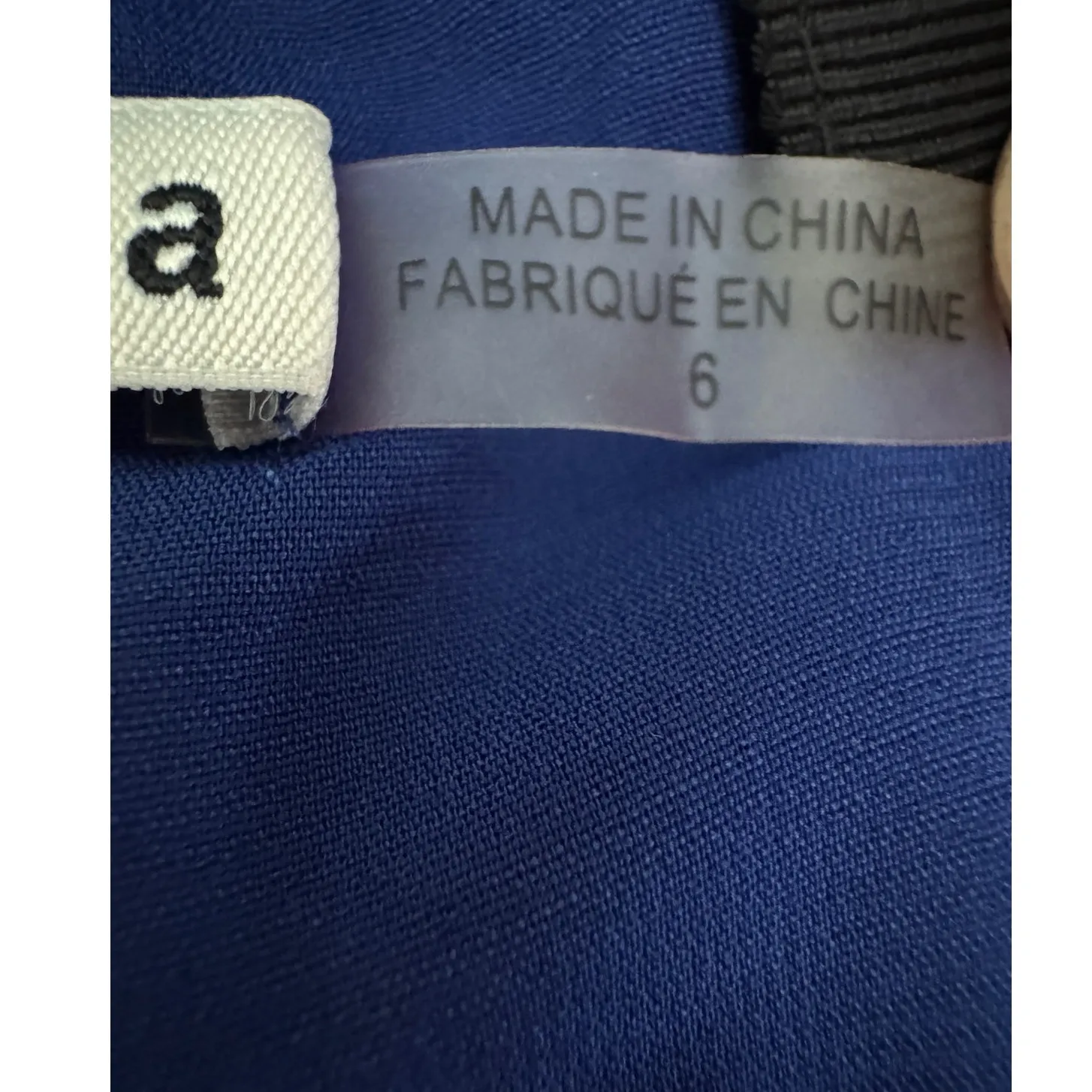 Alice + Olivia Opal Lace Handkerchief Dress Black Blue Size 6 Midi Lace Ruffle - Image 9