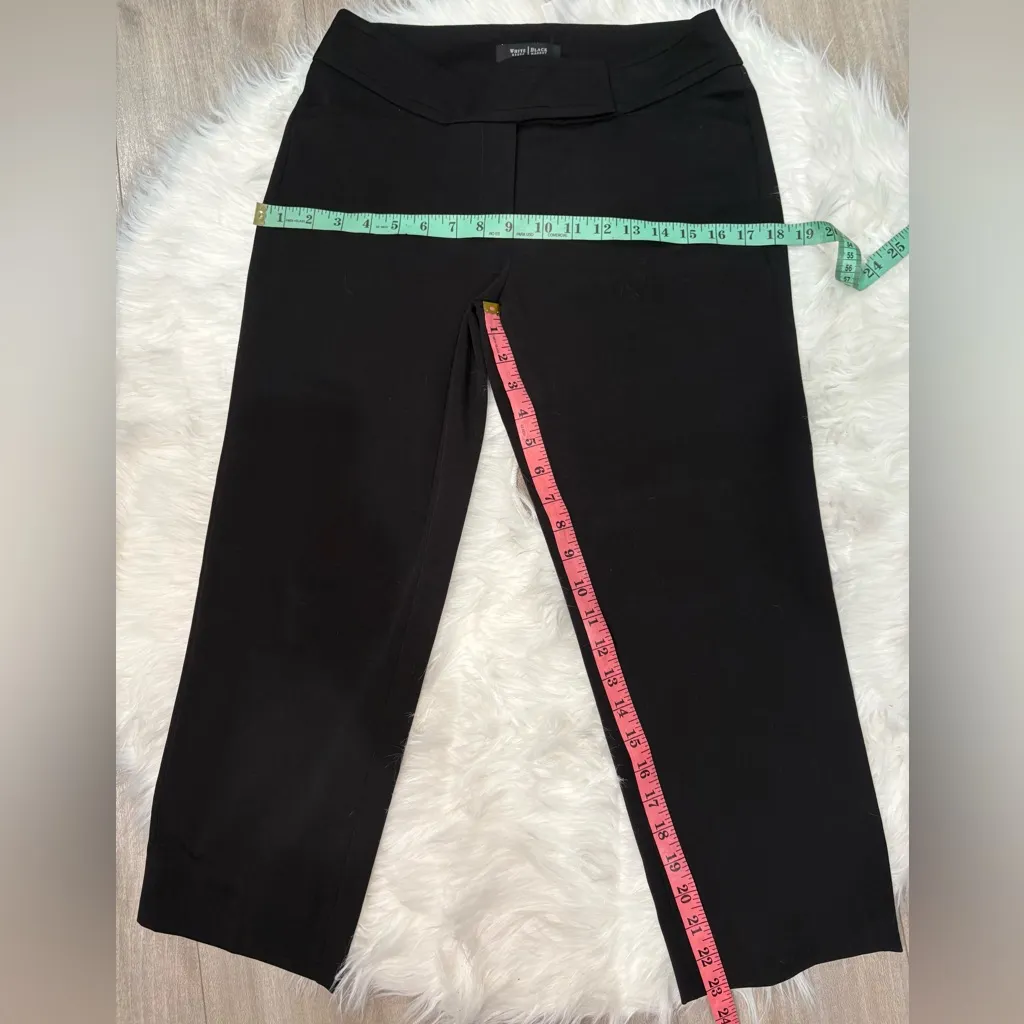 White House Black Market Elegant Black Capri Size 0 - Image 8