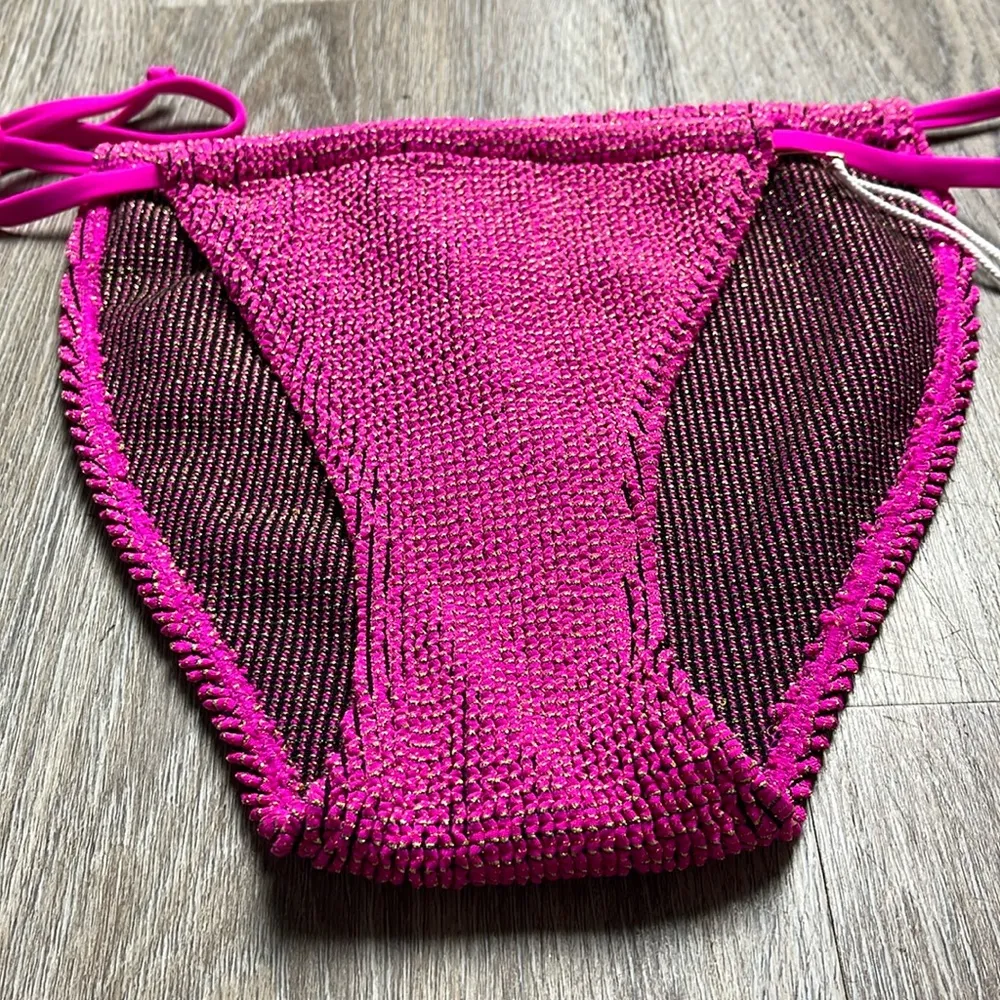 Good American Always Fits Bikini Bottom in Fuchsia Size 3/4 (Large-Extta Large) - Image 6