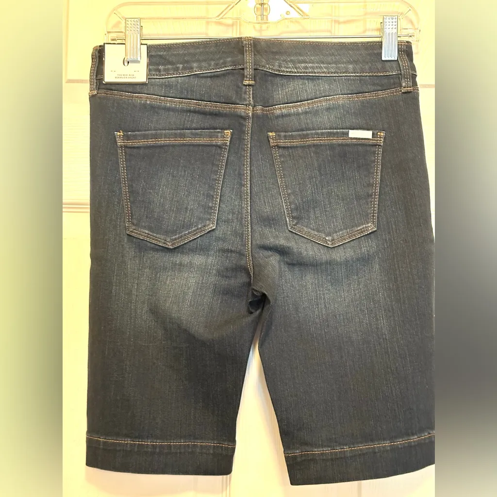 NWT White House Black Market Denim Medium Wash Bermuda Shorts - Image 2