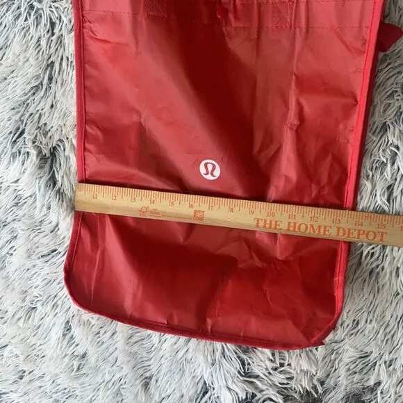 Lululemon red & white large‎ reusable tote bag - Image 6