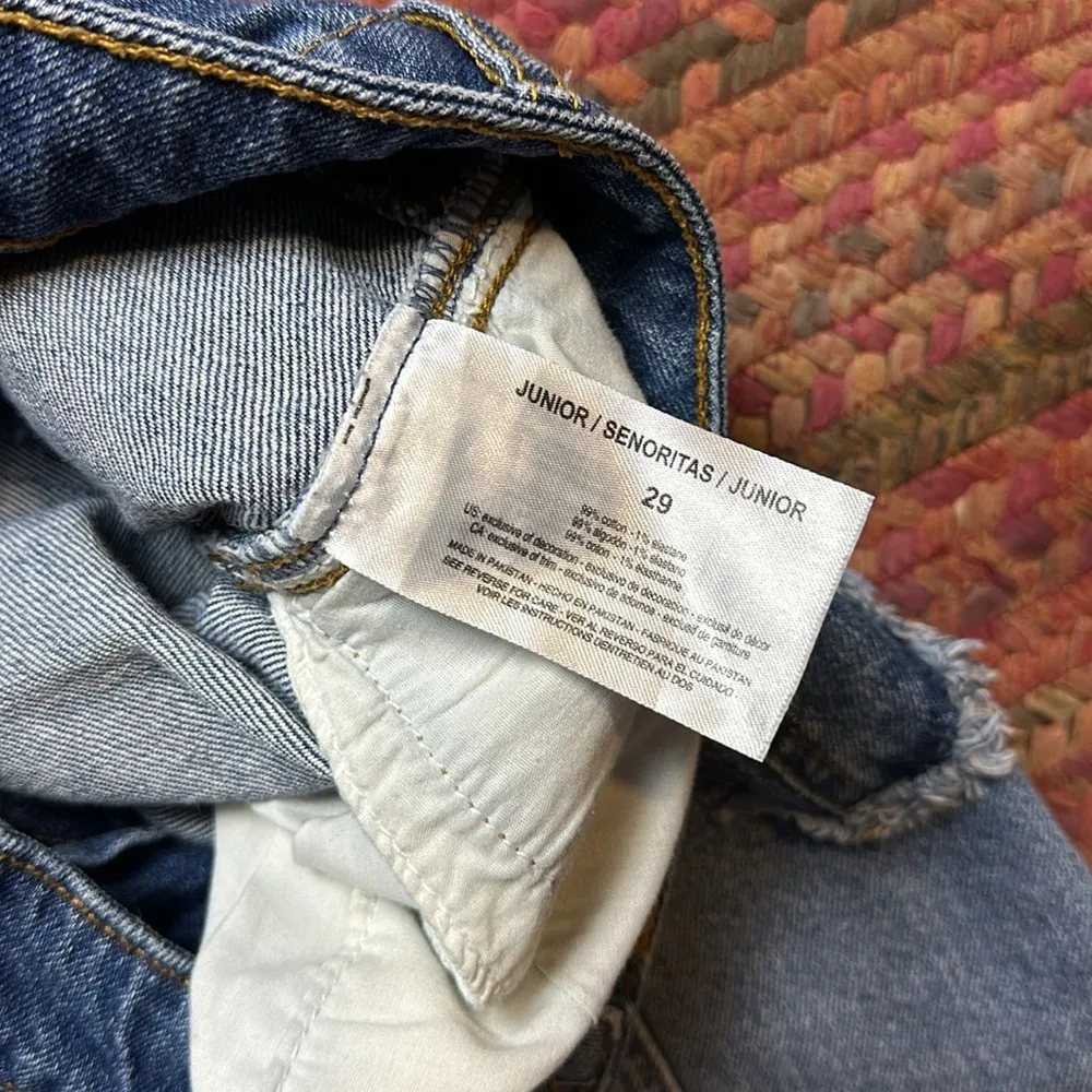 Ella Moss  PATCHWORK DENIM HIGH RISE MINI SKIRT - Image 3