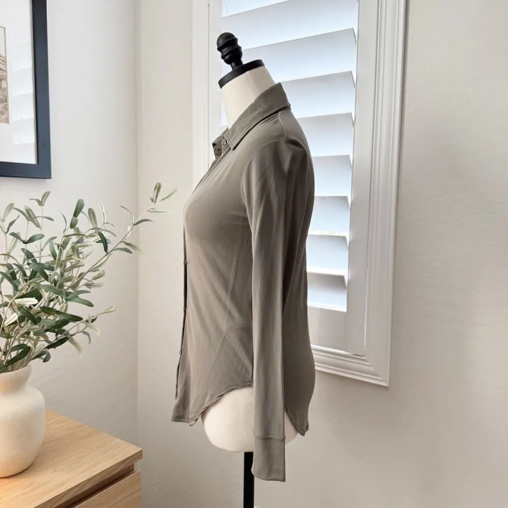 NEW Revolve Citizen Of Humanity COH Dalhia Mesh Button Down Shirt Size XS - Image 5