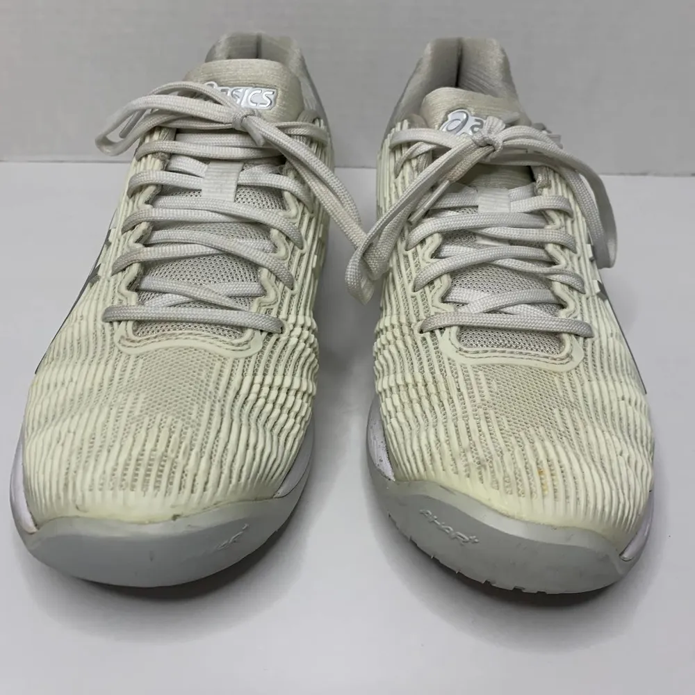 Asics Solution Speed Ff White Gray Women's Athletic Shoes Size 8.5 - Image 3