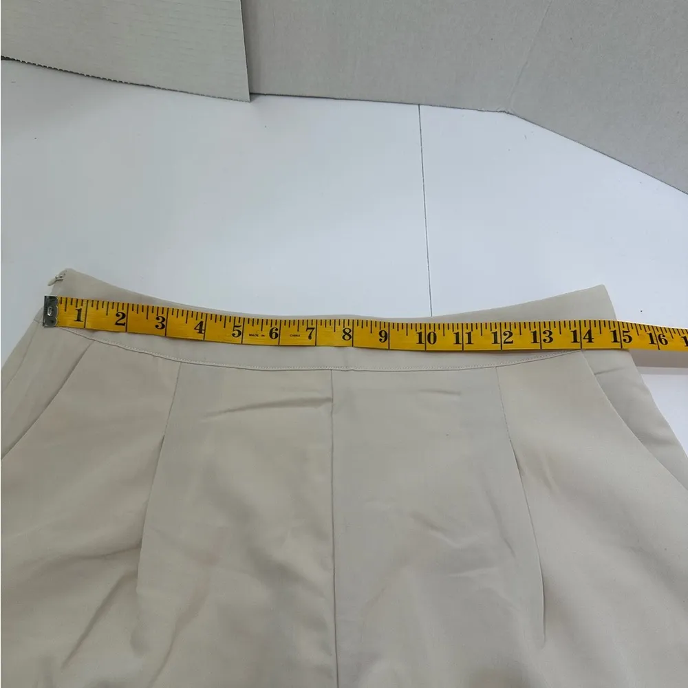 NWOT Cider Woven Mid Rise Solid Pocket Shorts Beige | TAGS CUT OUT SEE NOTES - Image 11