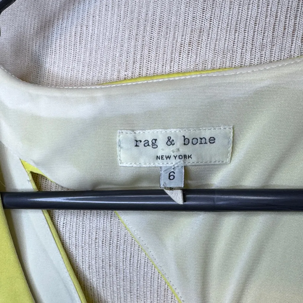 rag & bone Asymmetrical Yellow Dress - Image 2