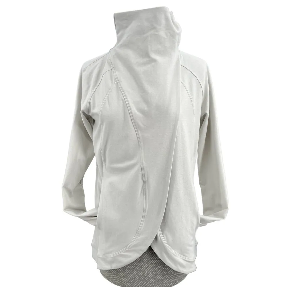 Lululemon Rulu Rally Wrap Heathered Ocean Mist Cozy Neutral Minimalist Sweater 6 - Image 2