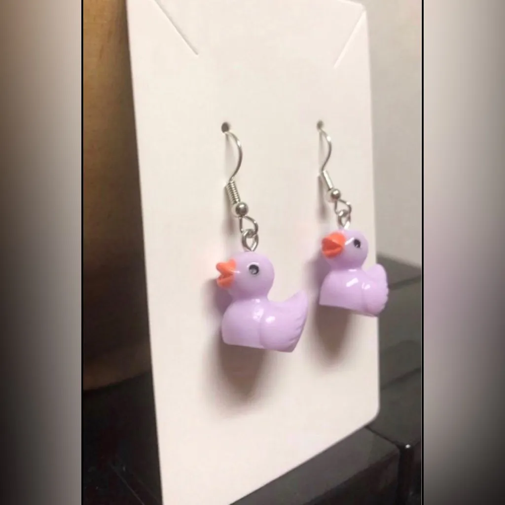 Purple Duck Earrings - Image 3