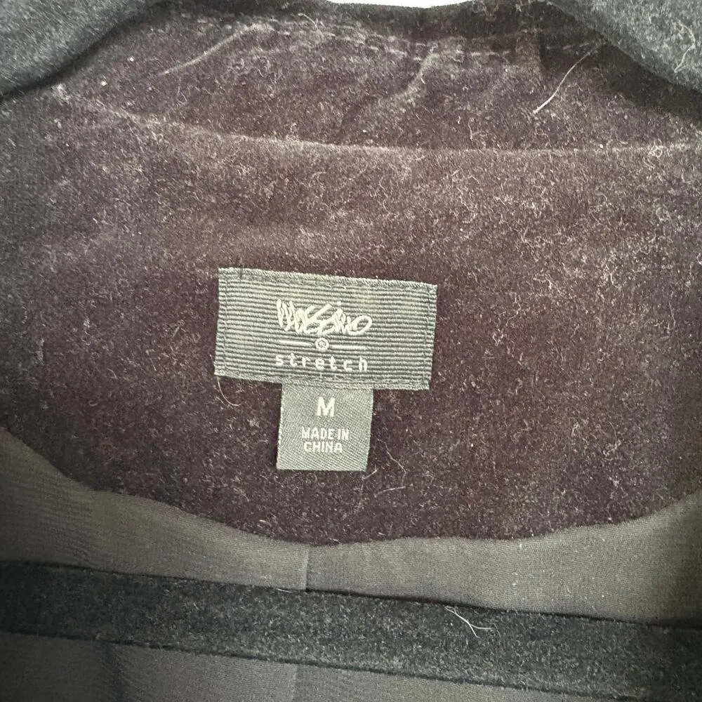 Vtg Y2K Black Victorian Regencycore Steampunk Dark Romantic Velvet Jacket Medium - Image 7