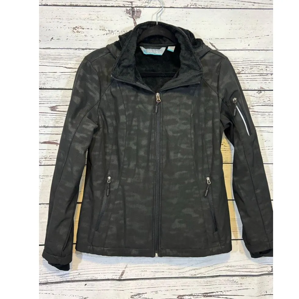 Women's Free Country Softshell Jacket Black/Gray Size M - Image 2
