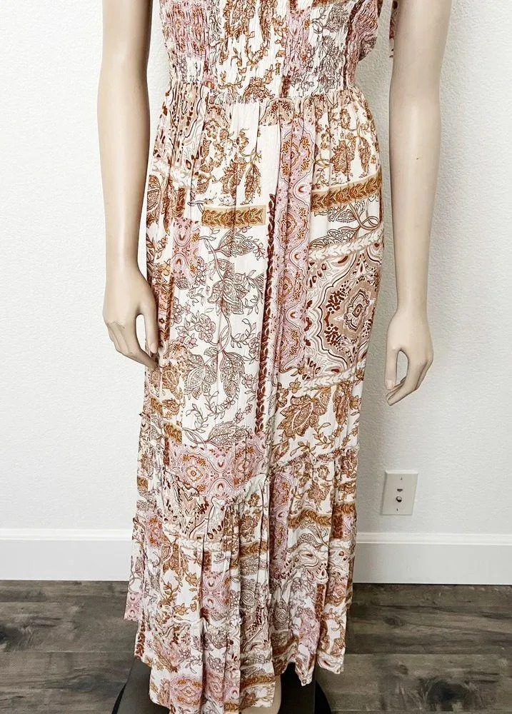 [Vici Collection] Call Away Floral Maxi Dress Smocked Bodice NWOT Tiered Size XL - Image 7
